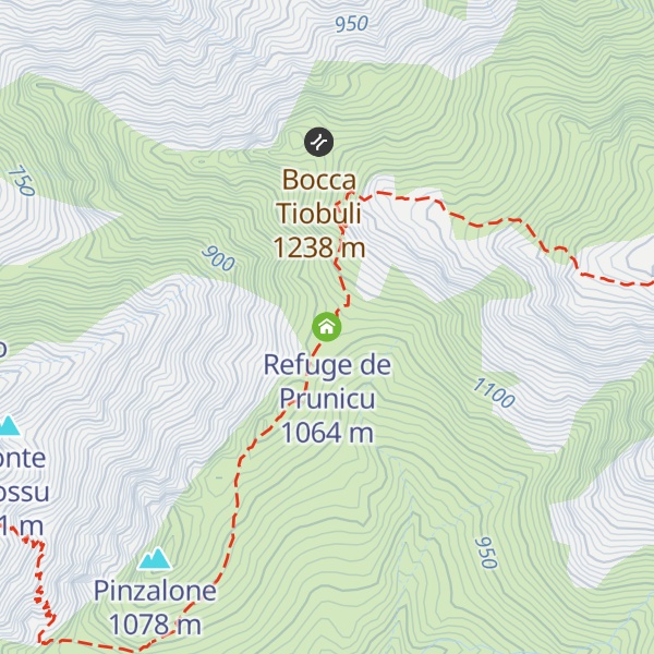 Map of Refuge de Prunicu