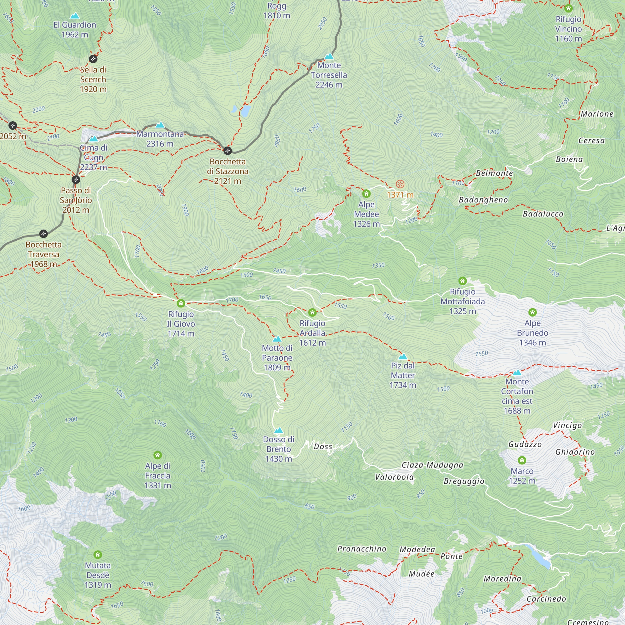 Rifugio Ardalla map