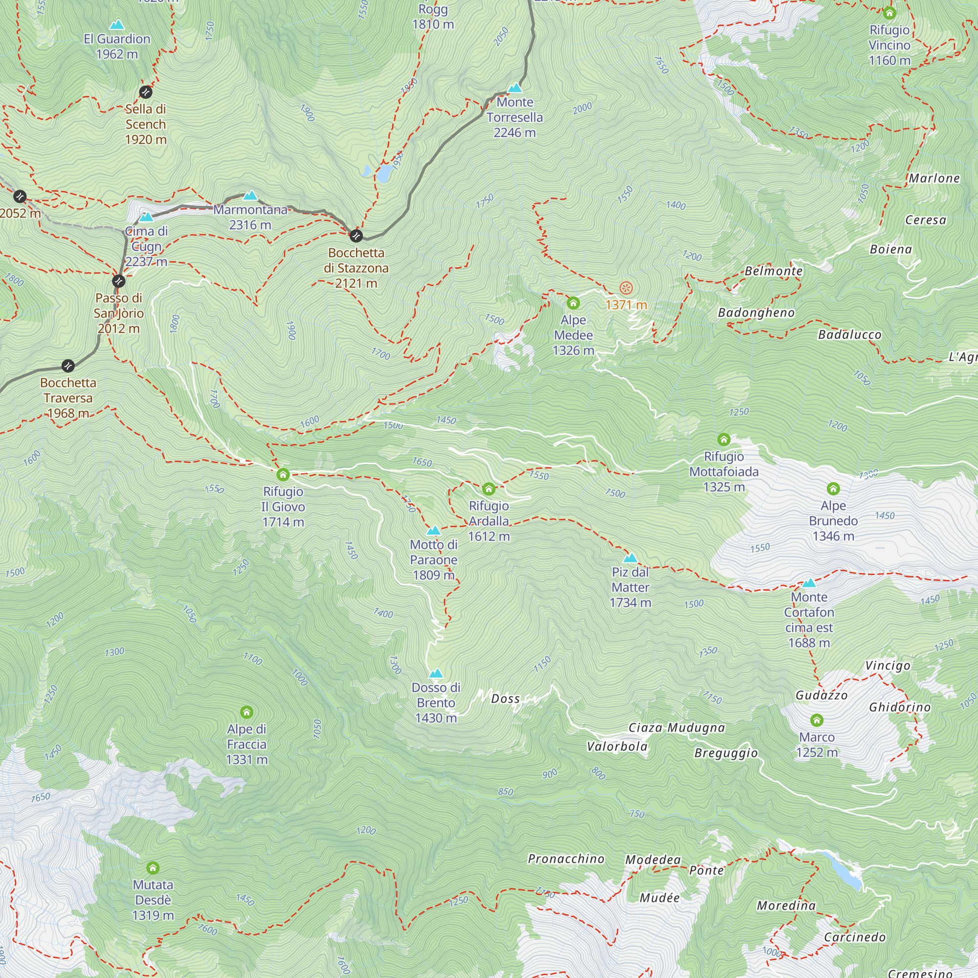 Rifugio Ardalla map