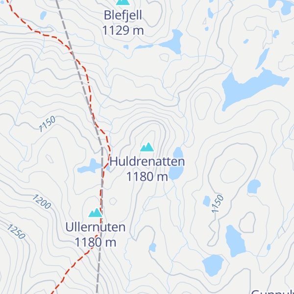 Map of Huldrenatten