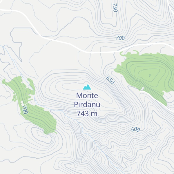 Map of Monte Pirdanu