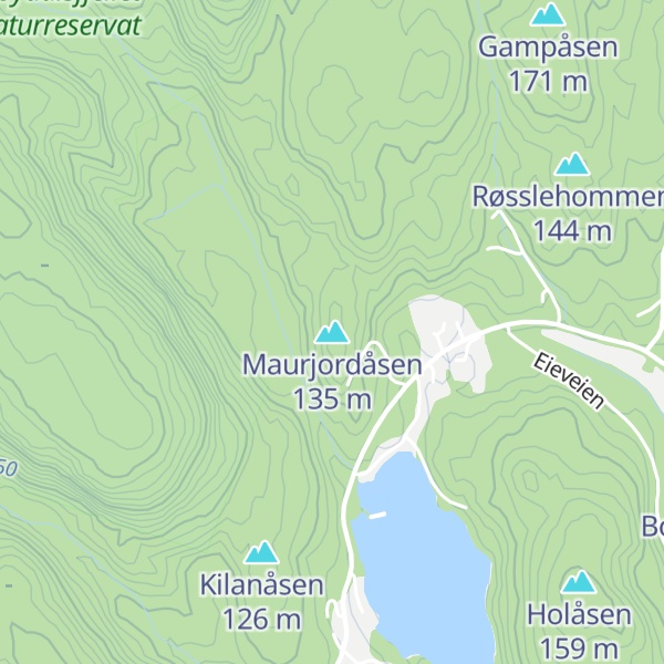 Map of Maurjordåsen