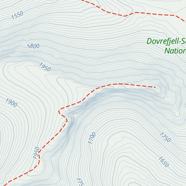 Map of Langvasstinden