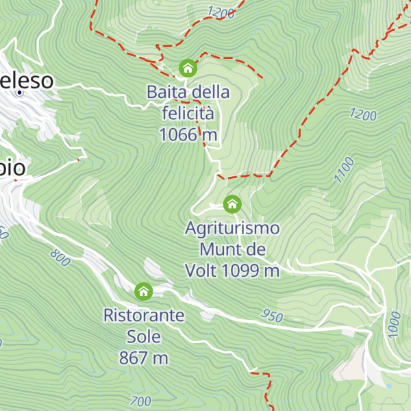 Map of Agriturismo Monti di Là