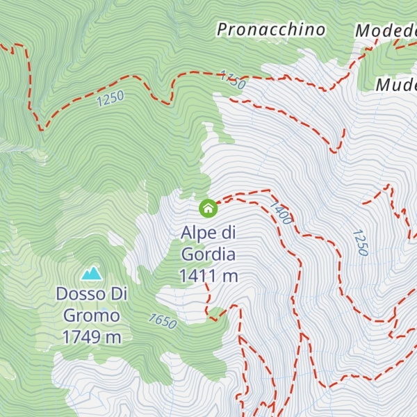 Map of Alpe di Gordia
