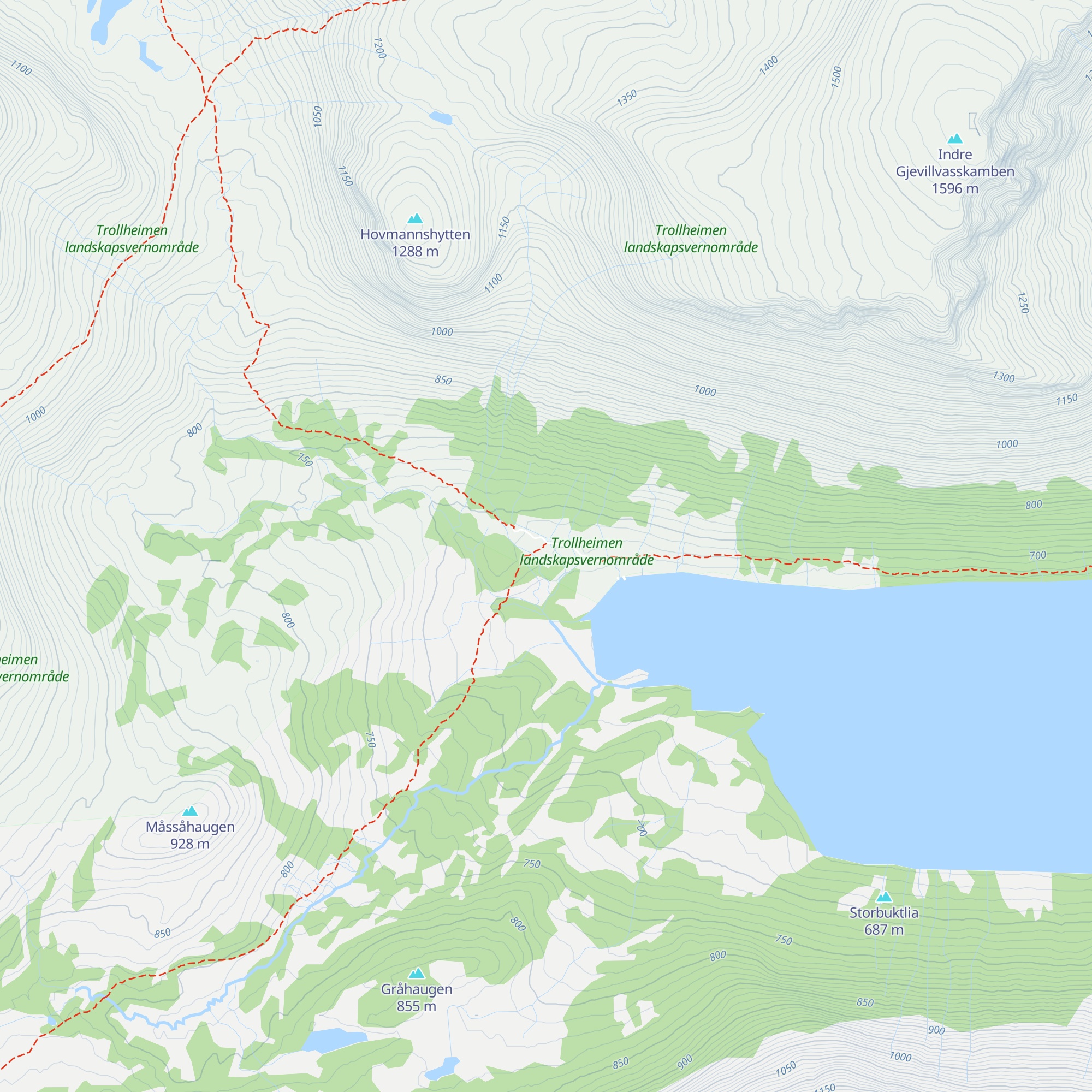 Vassendsetra map
