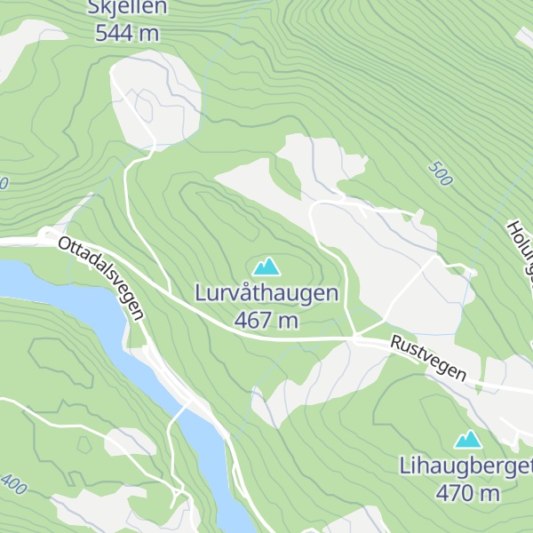 Map of Lurvåthaugen