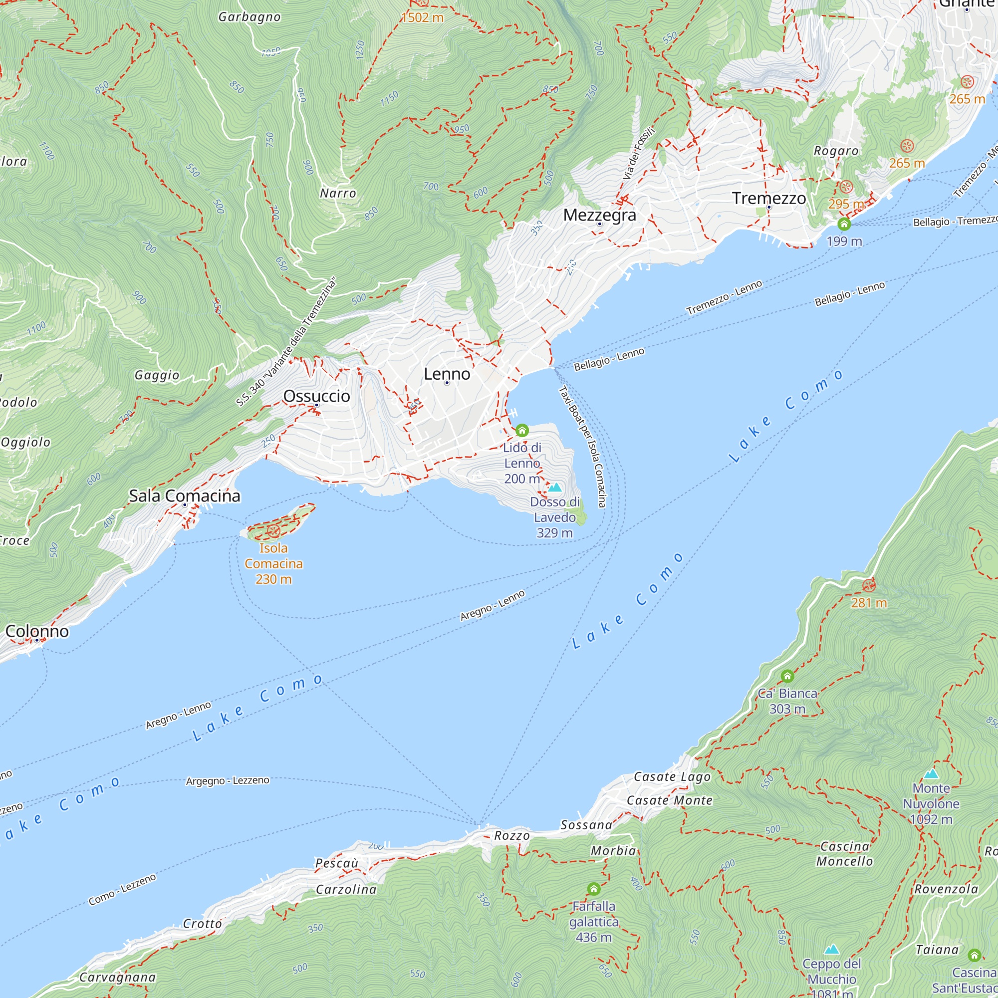 Villa La Cassinella map