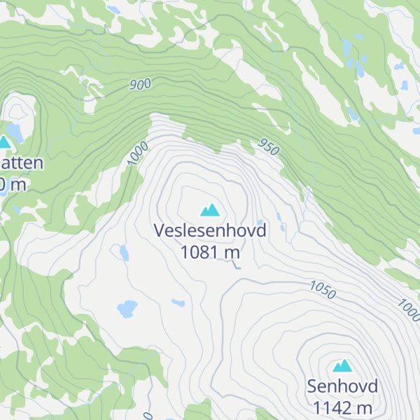 Map of Veslesenhovd