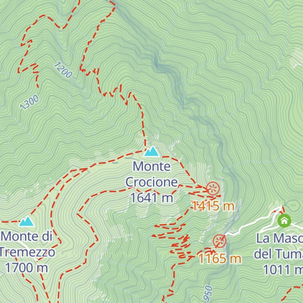 Map of Monte Crocione