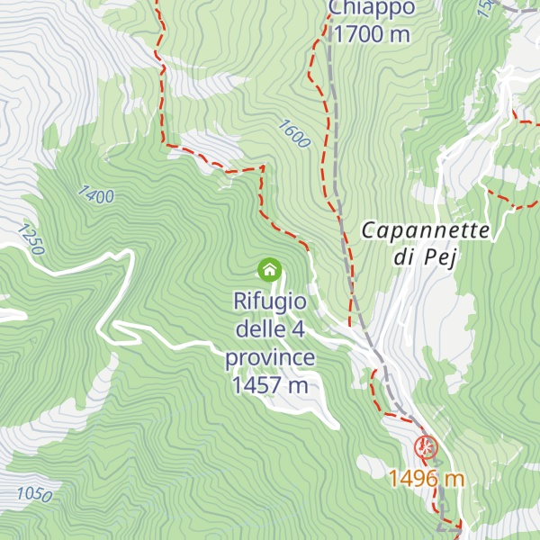 Map of Rifugio delle 4 province