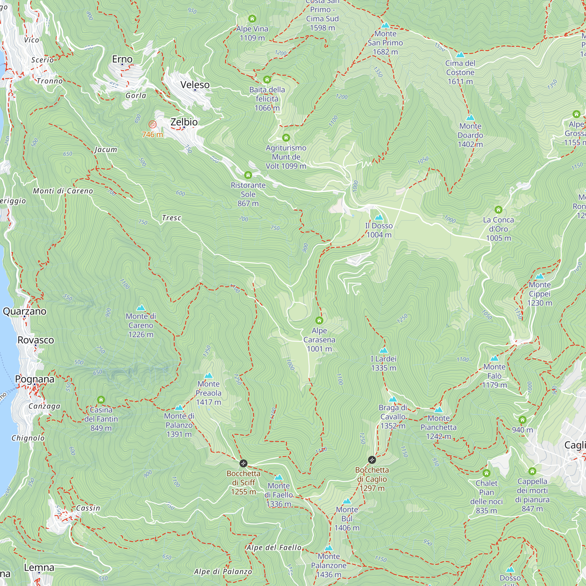 Baita Genzianella map