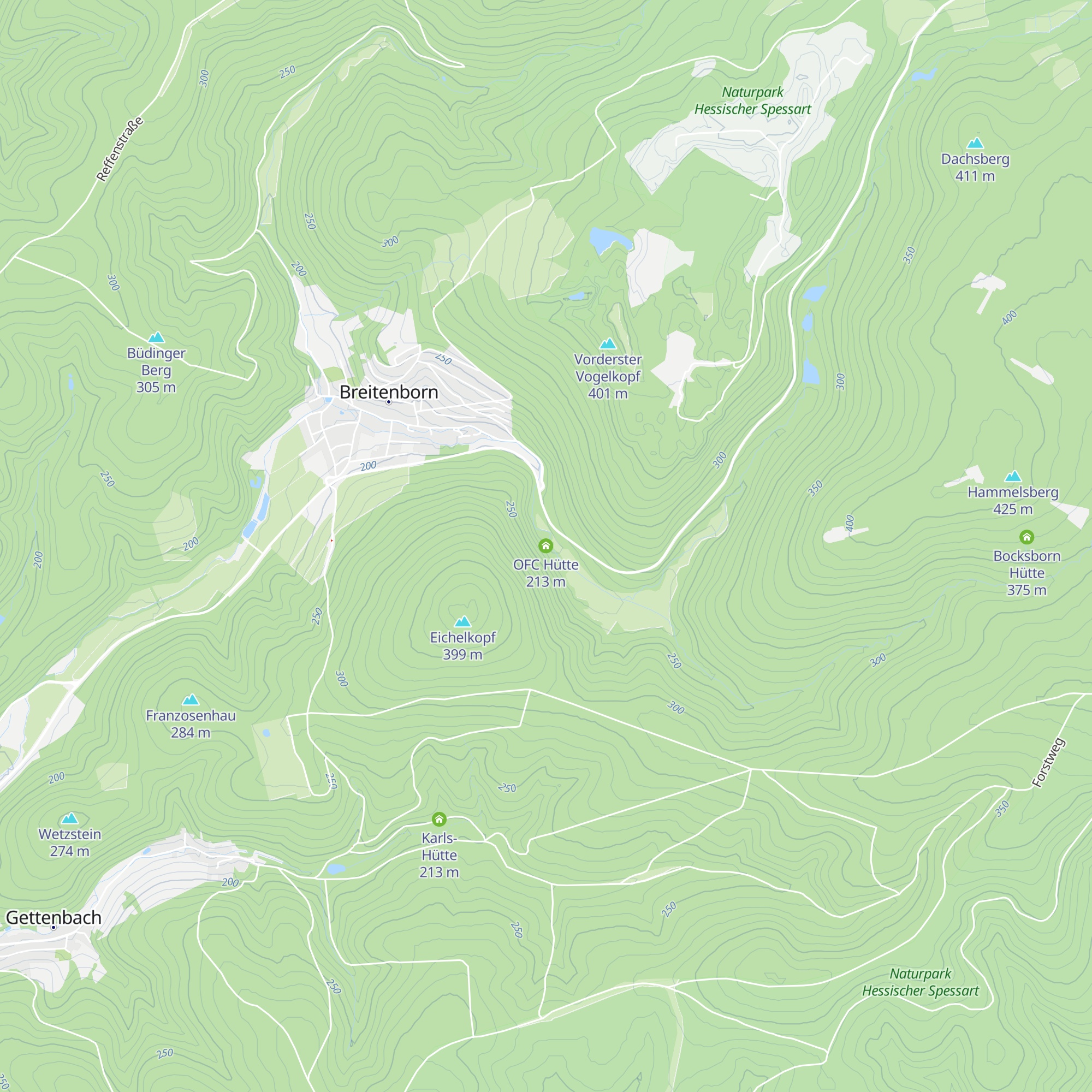 OFC Hütte map