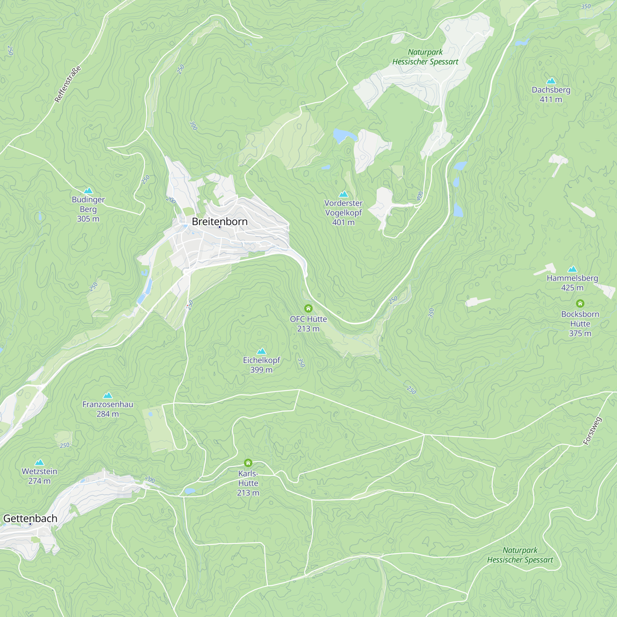 OFC Hütte map