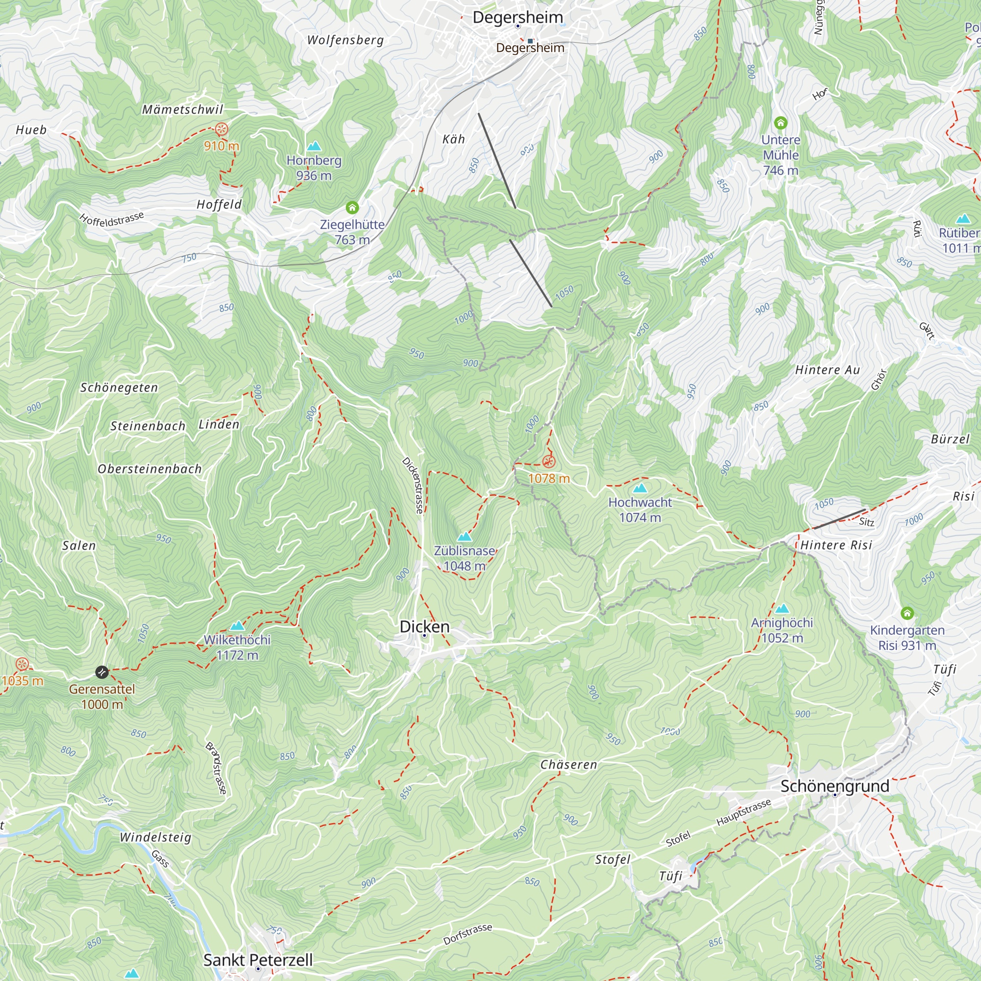 Bergrestaurant Bergli map