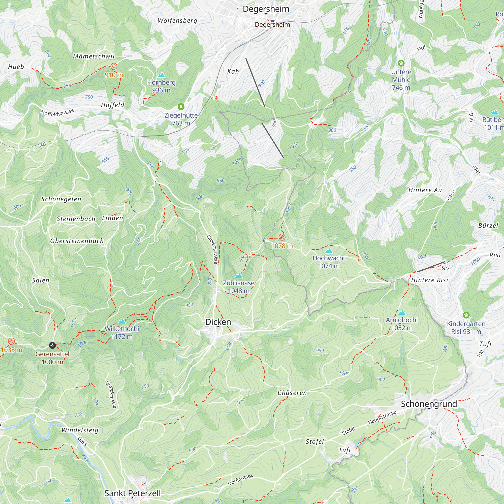 Bergrestaurant Bergli map