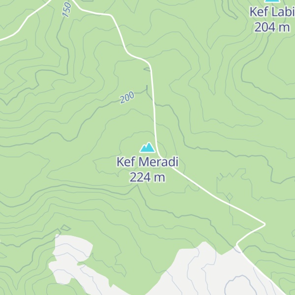Map of Kef Meradi