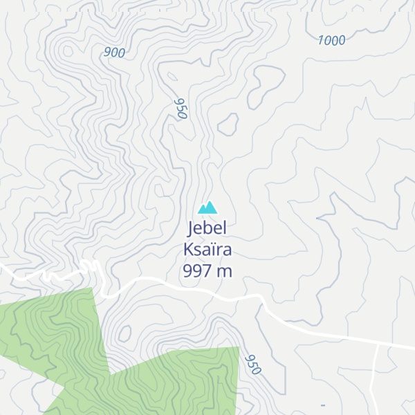 Map of Jebel Ksaïra