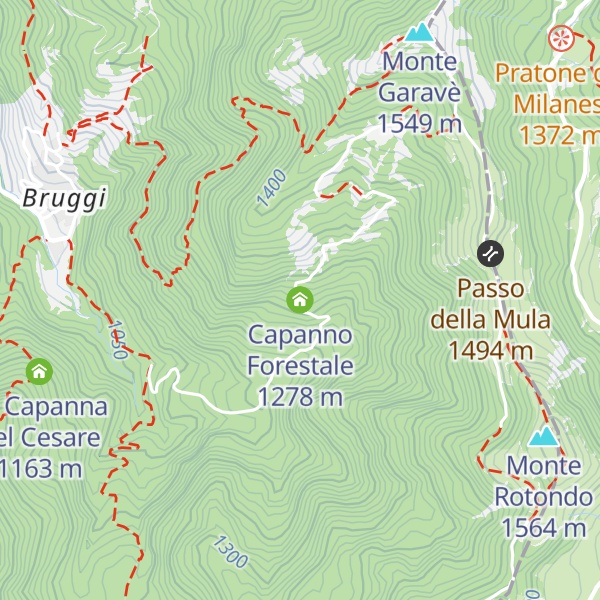 Map of Capanno Forestale