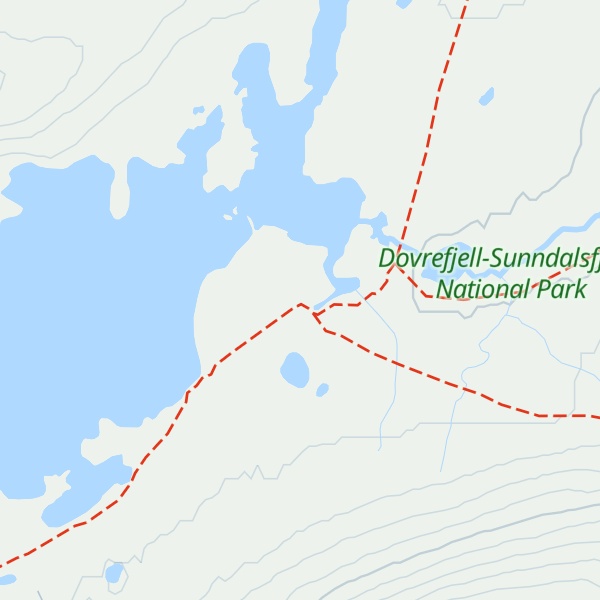 Map of Åmotdalshytta