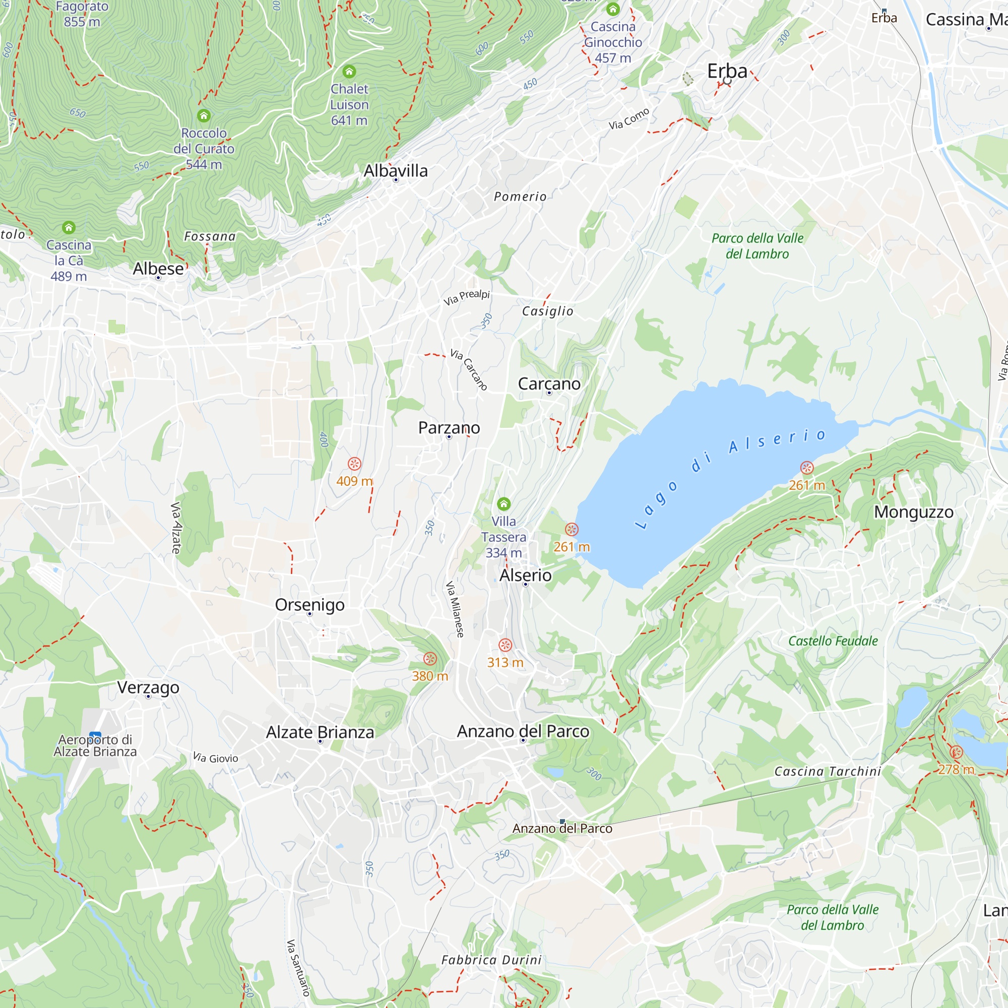 Villa Tassera map