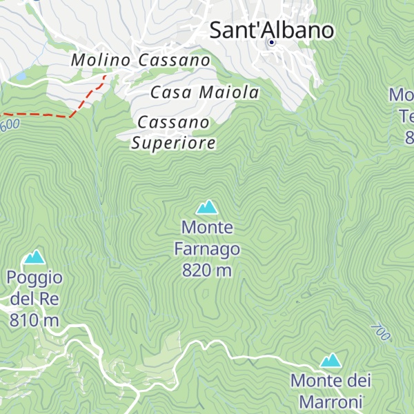 Map of Monte Farnago