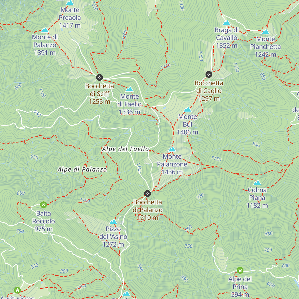 Rifugio Riella map