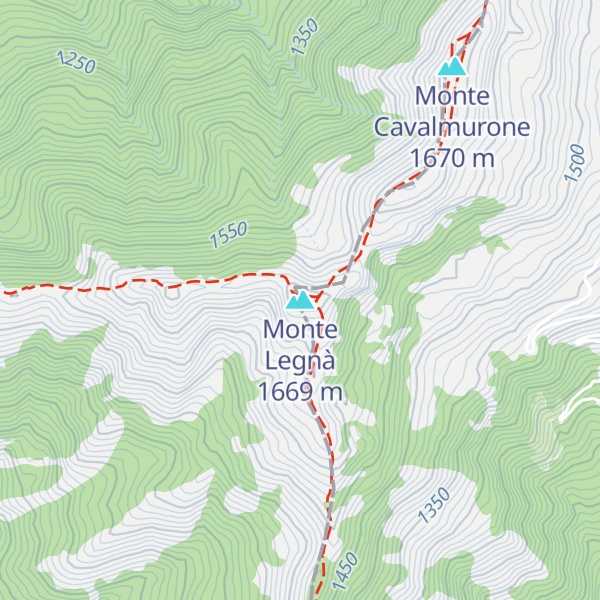 Map of Monte Legnà