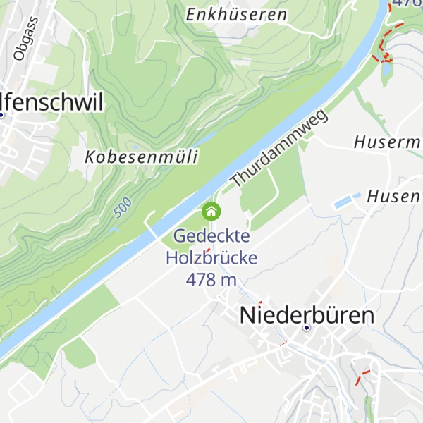 Map of Gedeckte Holzbrücke