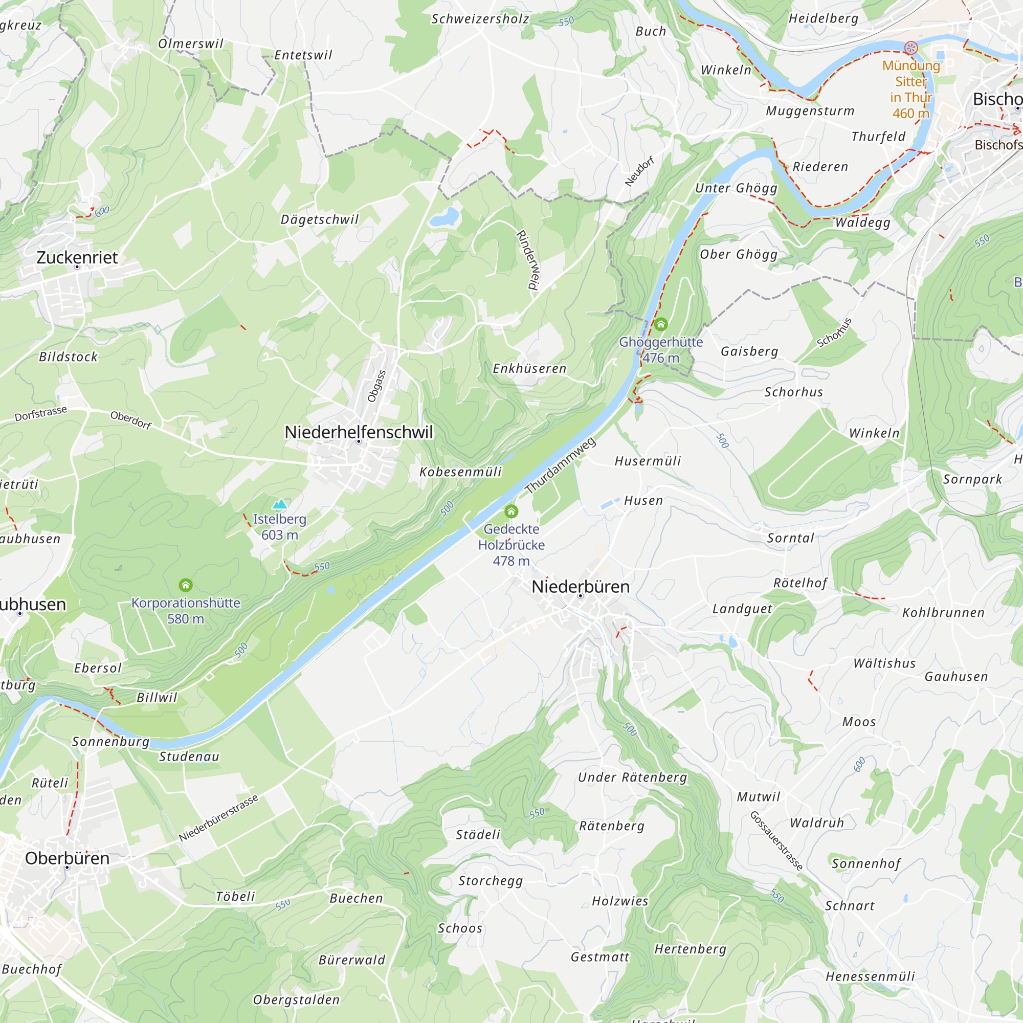 Gedeckte Holzbrücke map