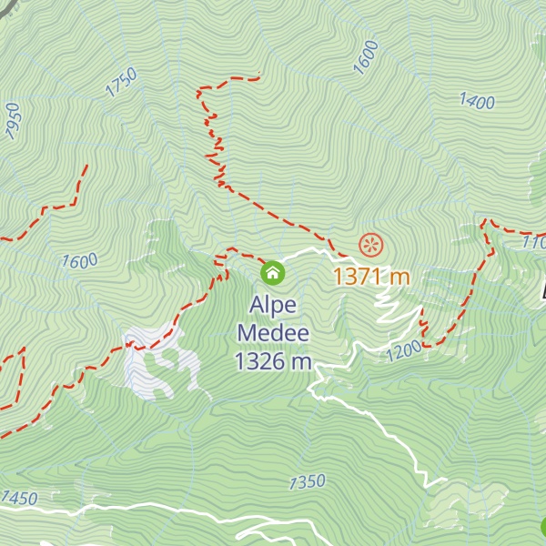 Map of Alpe Medee