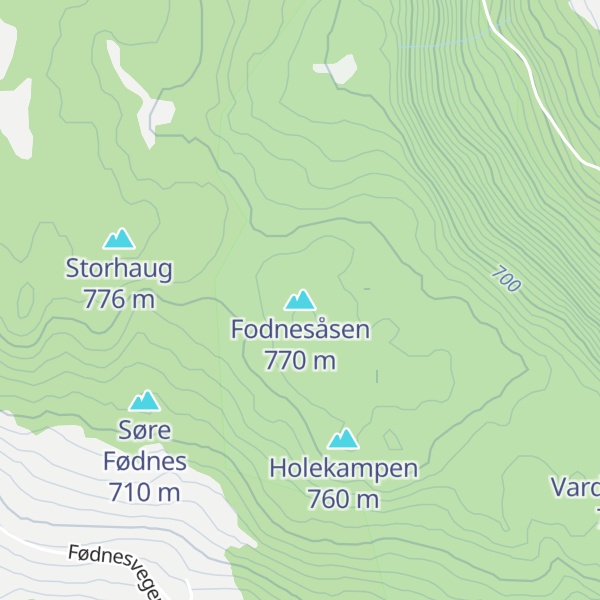 Map of Fodnesåsen
