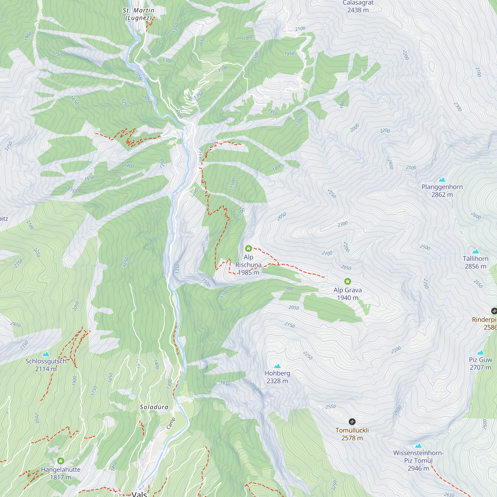 Alp Rischuna map
