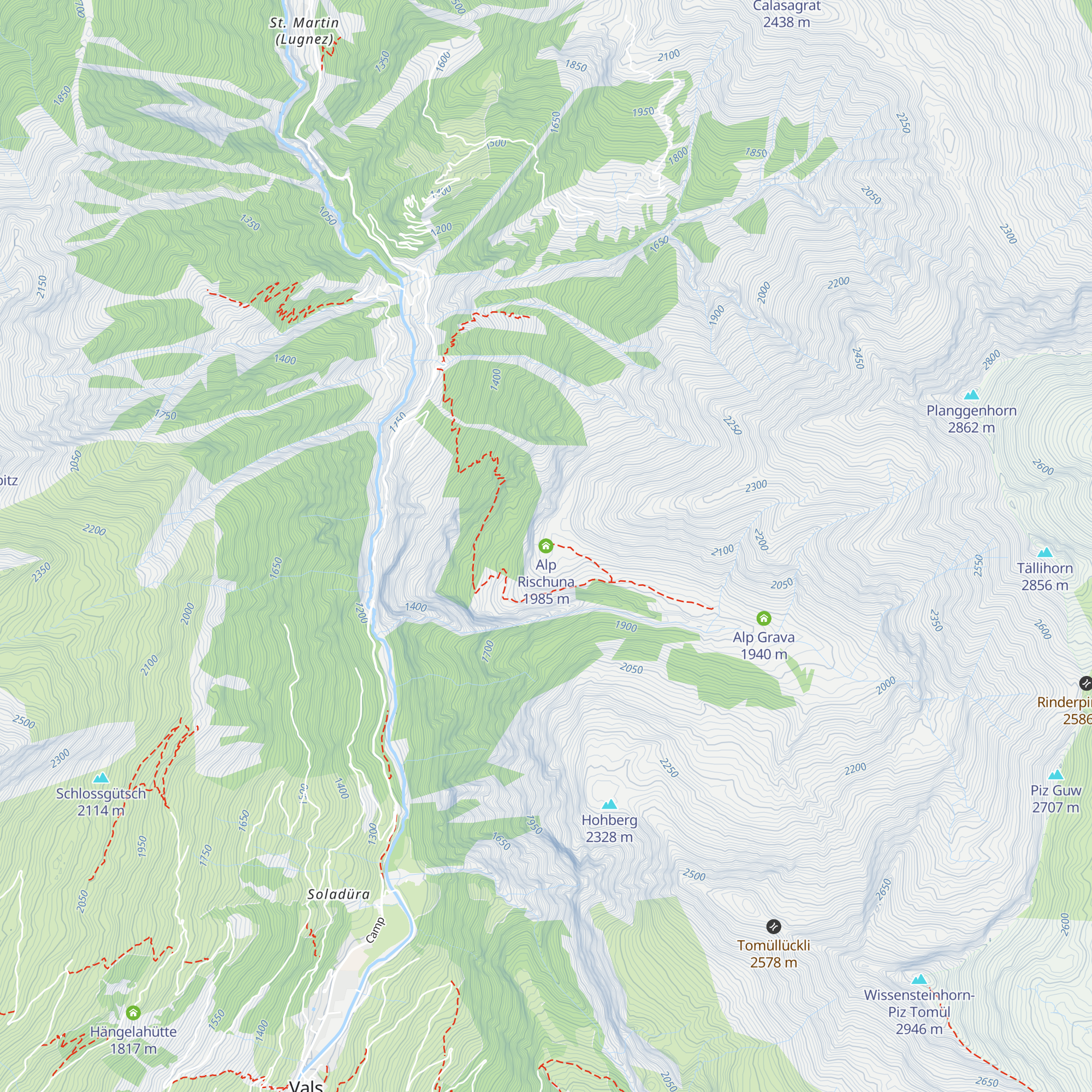 Alp Rischuna map