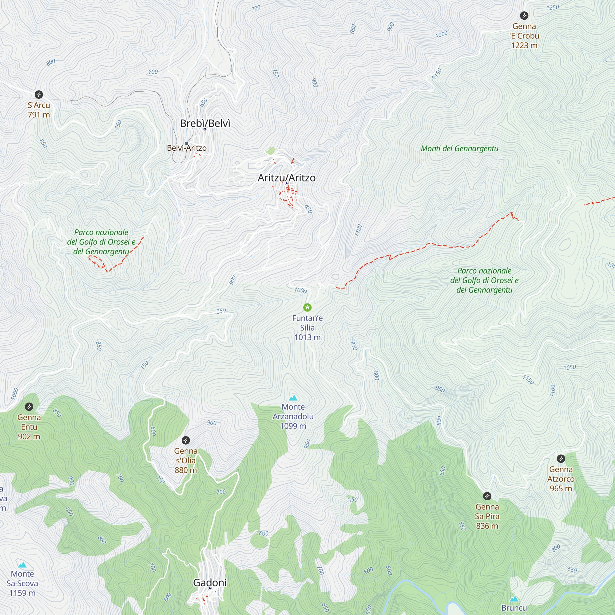 Funtan’e Silia map