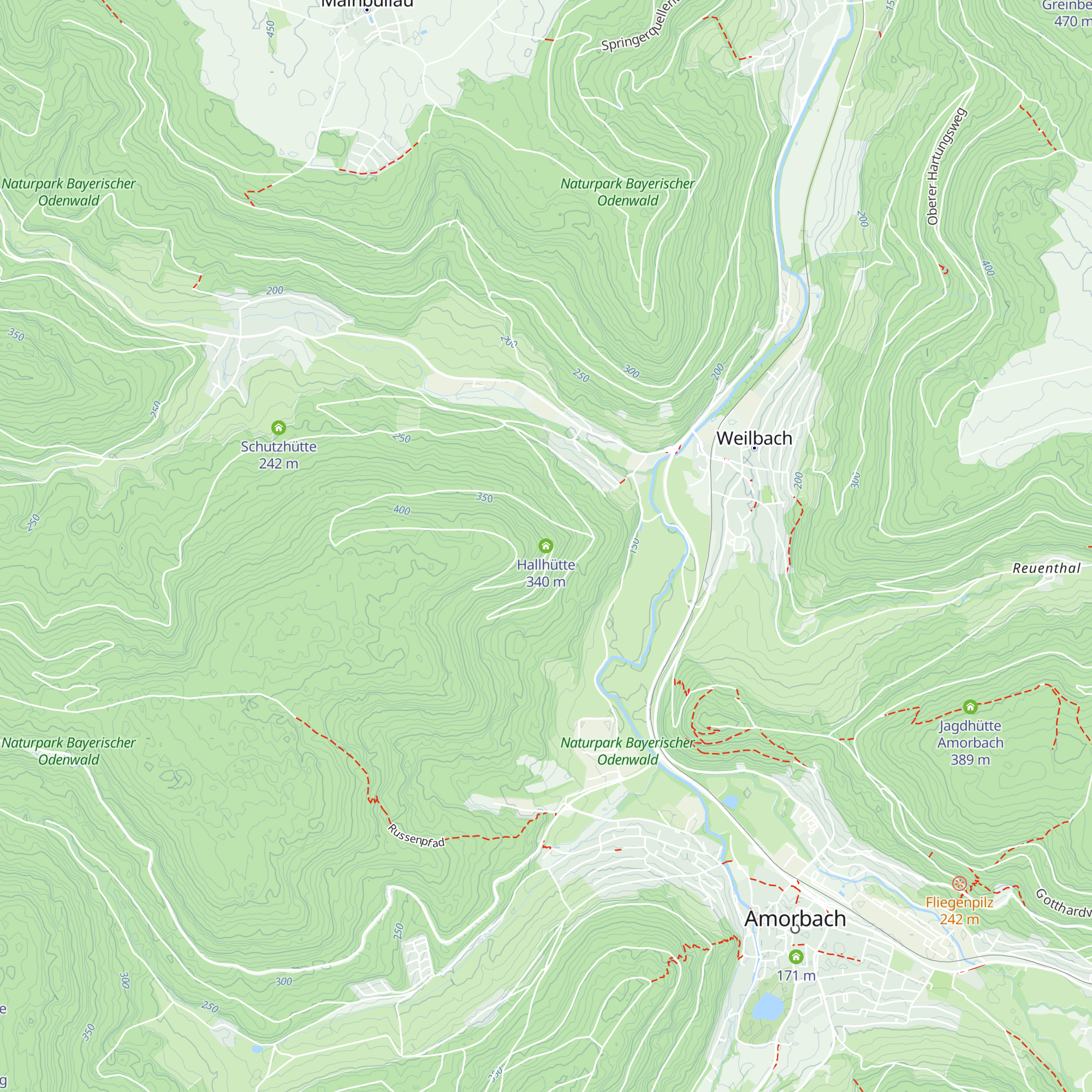 Hallhütte map