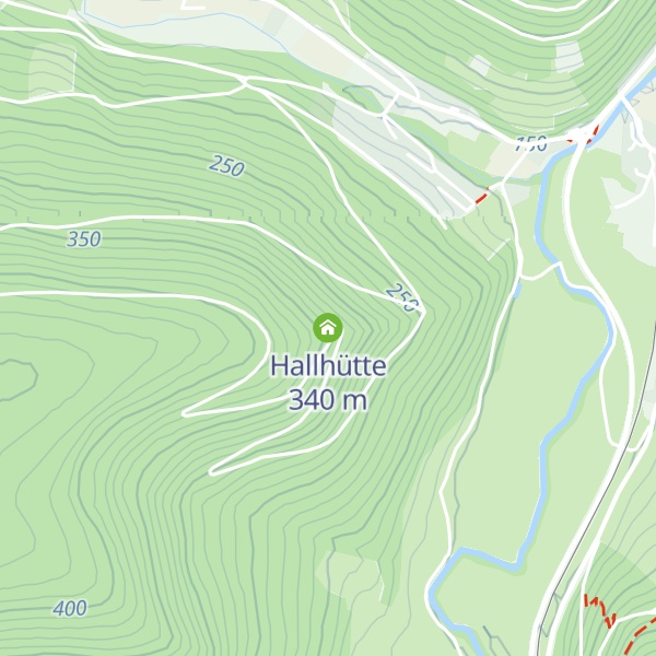 Map of Hallhütte