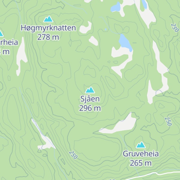 Map of Sjåen
