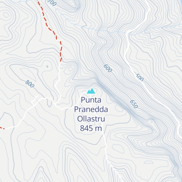 Map of Punta Pranedda Ollastru