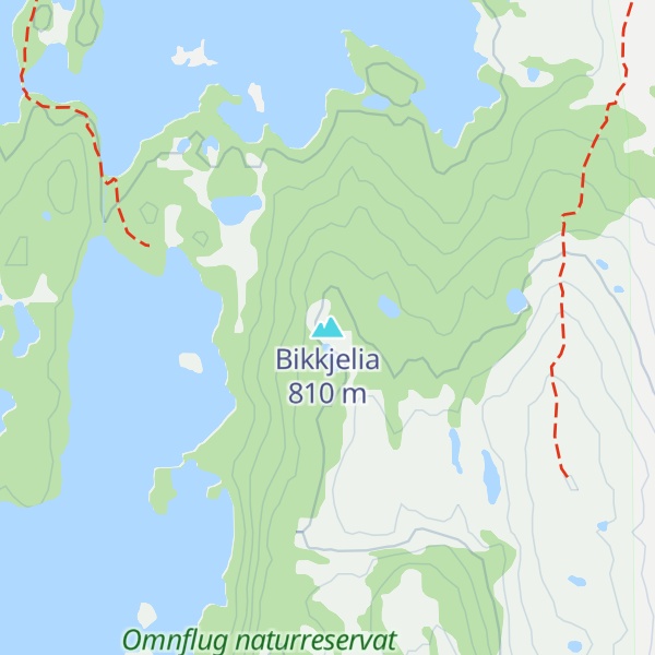 Map of Bikkjelia
