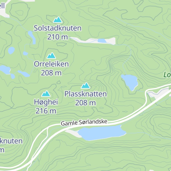 Map of Plassknatten