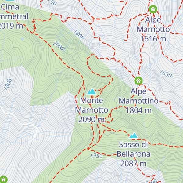 Map of Monte Marnotto