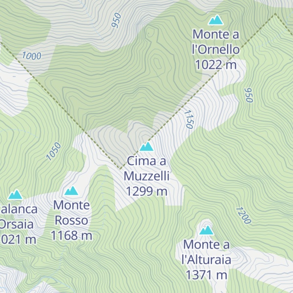 Map of Cima a Muzzelli