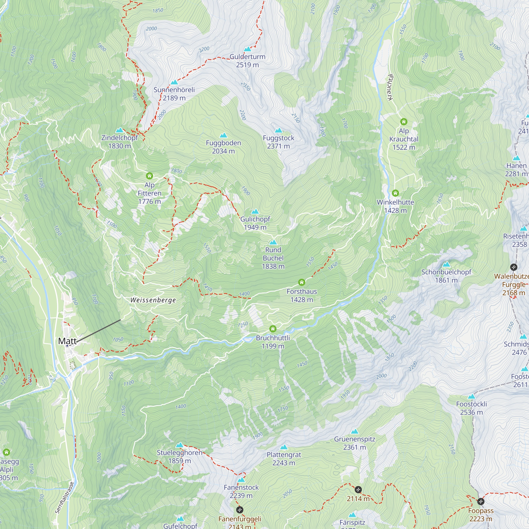 Obere Forsthütte map