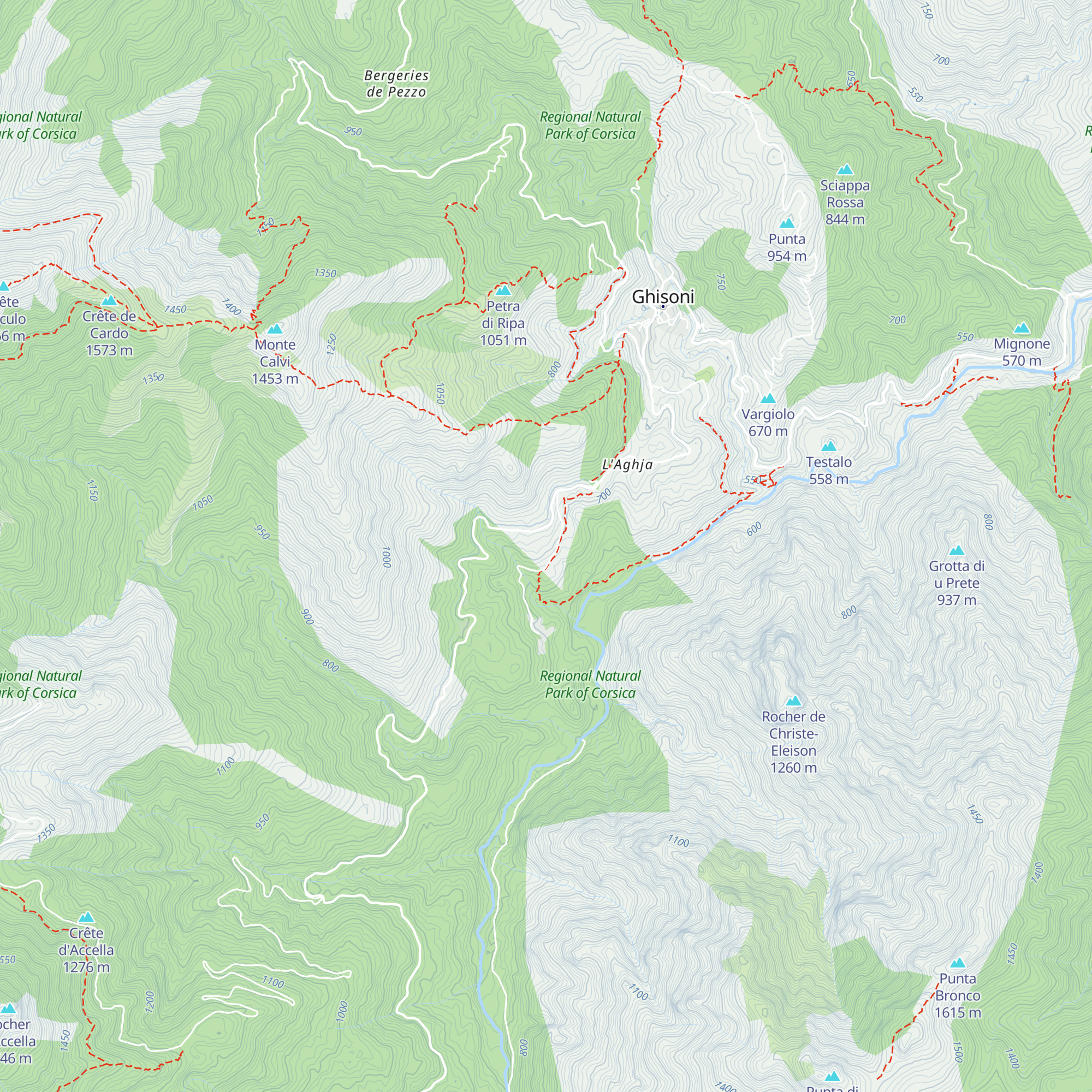 Gîte de Cavu map