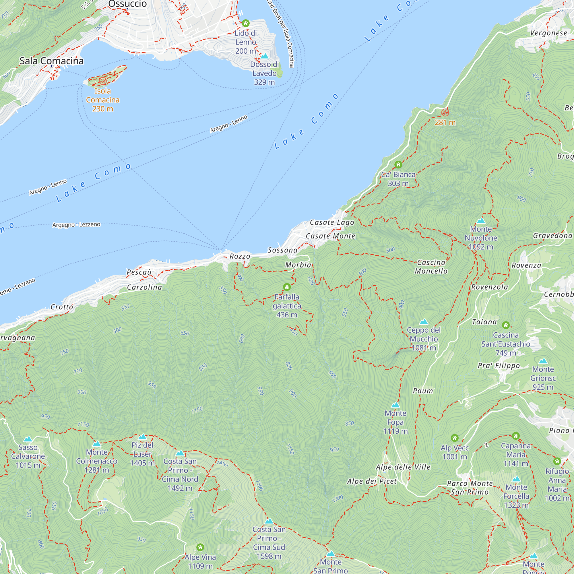 Farfalla galattica map