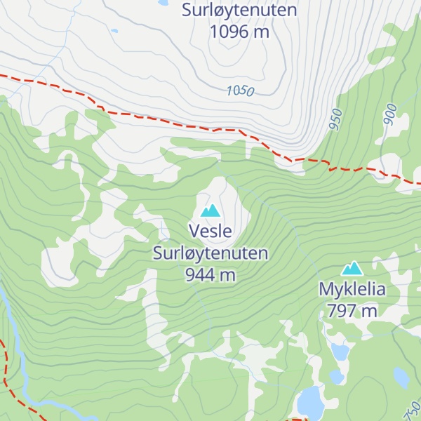 Map of Vesle Surløytenuten