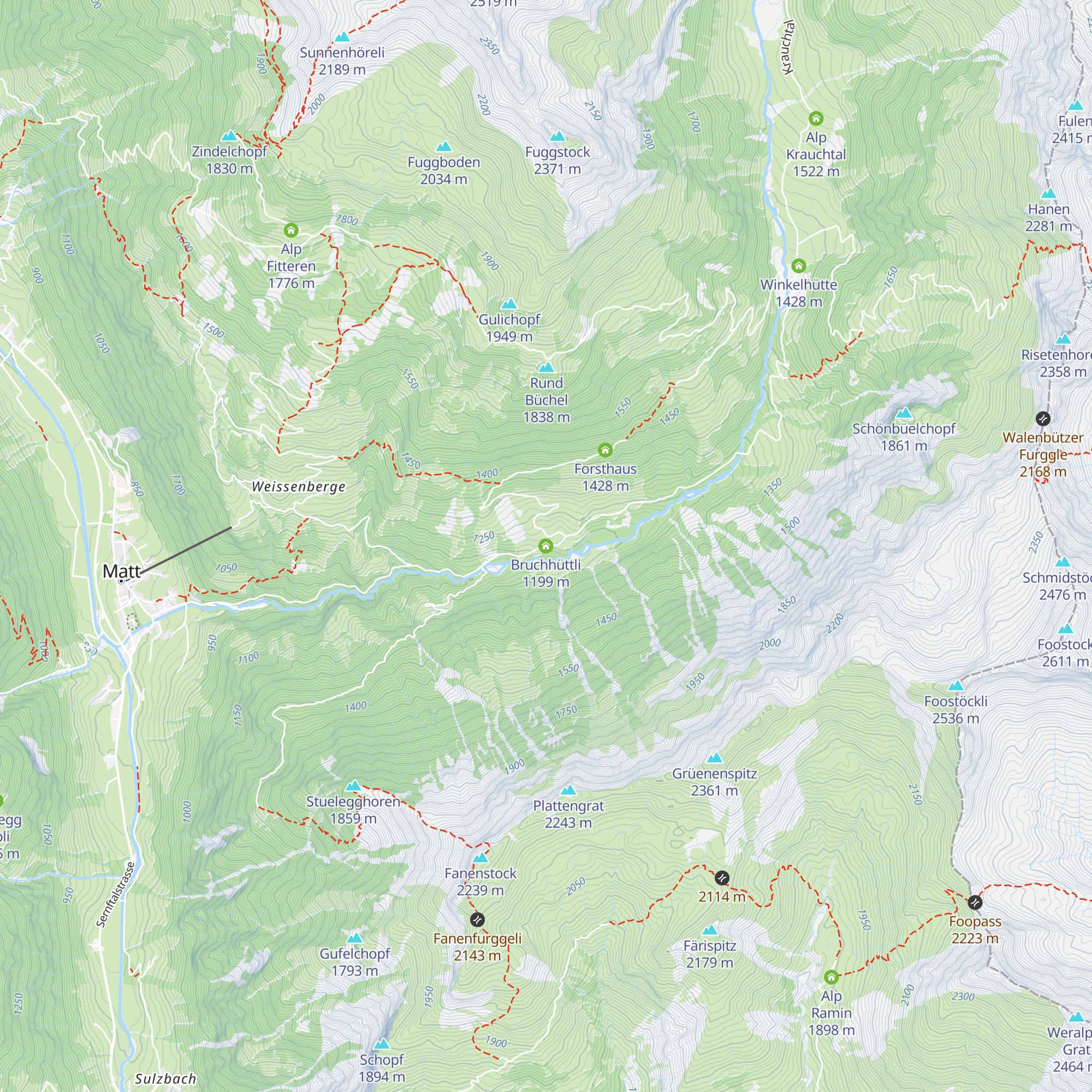 Bruchhüttli map