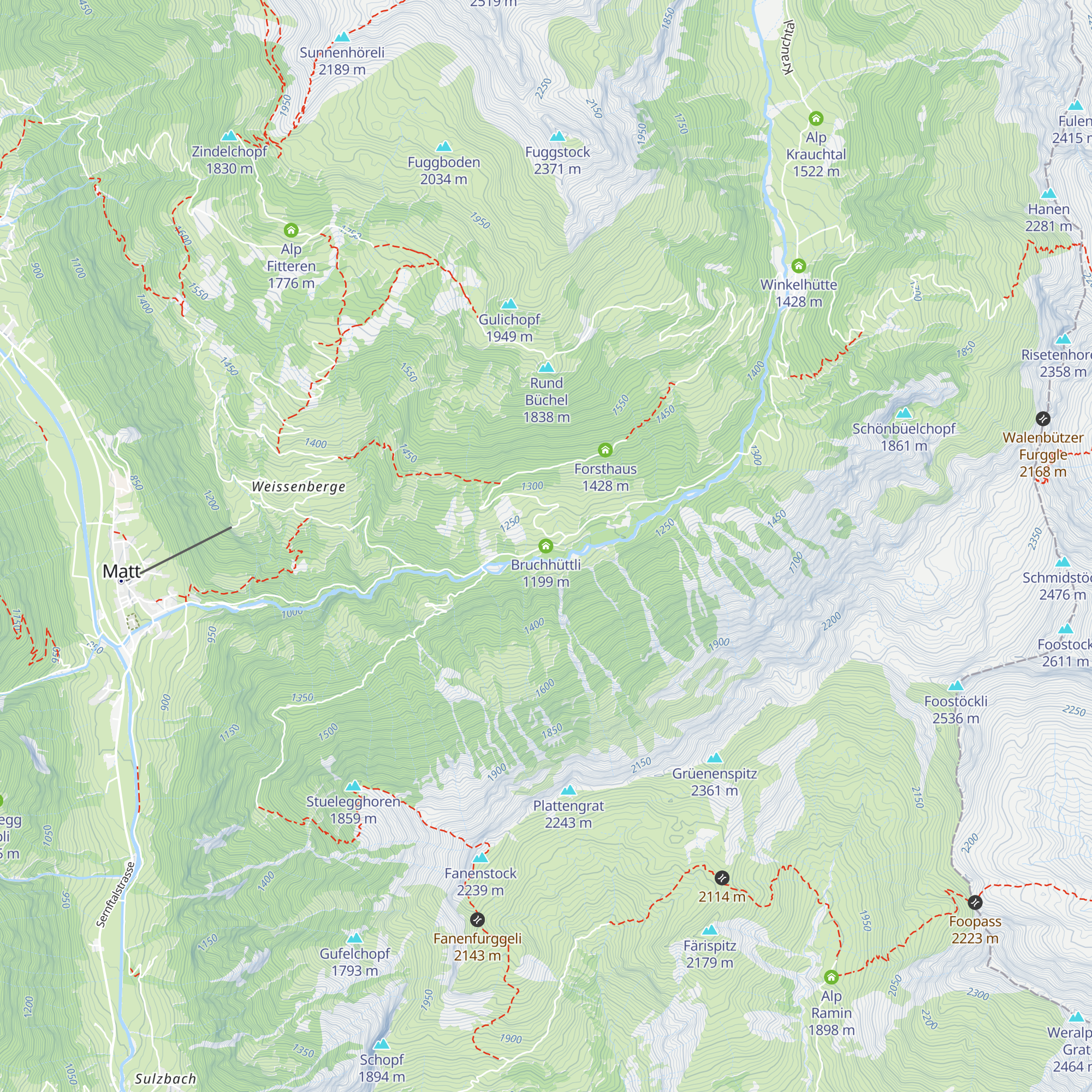 Bruchhüttli map