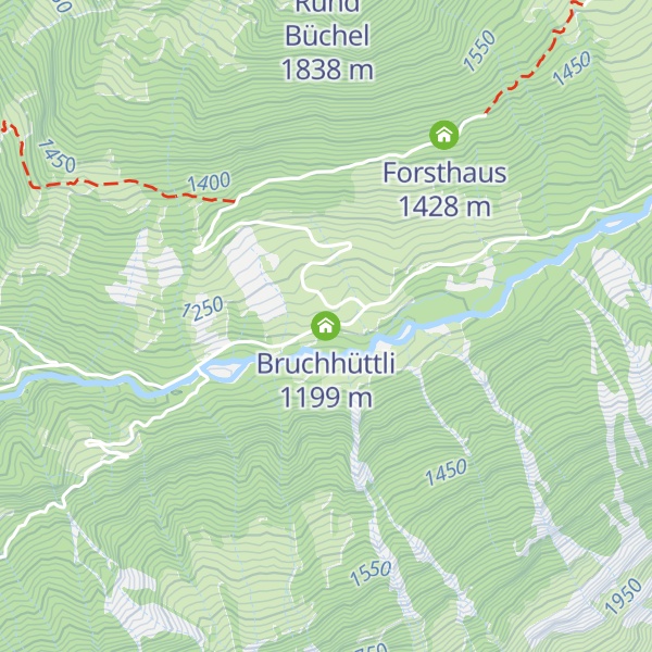 Map of Bruchhüttli